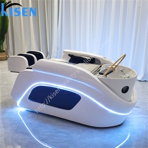 เตียงสปาสำหรับร้านเสริมสวย Kisen Salon Furniture ผลิตโดยโรงงานเฟอร์นิเจอร์สำหรับร้านเสริมสวย เตียงนวดสระผมแบบนุ่ม - Product Image 1
