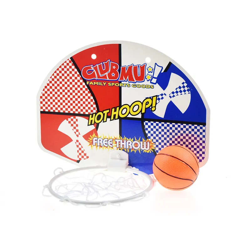 Aro de baloncesto de plástico para niños, juguete de práctica de Material seguro con bola de esponja