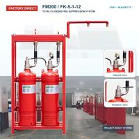 Système d'extinction d'incendie FM200 conforme à la norme NFPA pour armoire en acier inoxydable de stockage d'énergie par batterie avec certificat CCC PRI-SAFETY