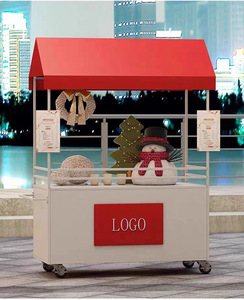 Carrito de Comida con Estructura de Acero Resistente |   Carrito de Mano <span class=keywords><strong>para</strong></span> Comida Callejera y Puestos de Comida en Mercados Nocturnos - Product Image 6