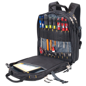 Sac à outils pour électriciens, sac à dos multifonctionnel, durable, personnalisé, robuste, avec 88 poches, best-seller, échantillon gratuit - Product Image 4