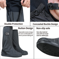 Nouveauté : couvre-chaussures imperméables pliables antidérapants pour le cyclisme en plein air en PVC