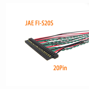 Hoogtemperatuur LVDS-kabel JAE FI-S20S 20-pins 1,25 mm pitch draadboom voor industriële LCD-panelen & medische monitoren - Product Image 1