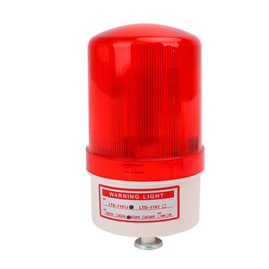 LTD-1101 ไฟเตือน LED 12V 24V 220V ฐานแม่เหล็กหมุนได้ ไฟสัญญาณเตือนแบบแฟลชสีแดง - Product Image 2