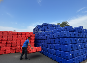 GZZH Schwimmender Doppelsteg Marina Gummifender Anlegestelle mit Deck Stahl-Pontons Schwimmende Doppelwürfel-Kunststoff-Jetski-Anlegestelle - Product Image 2