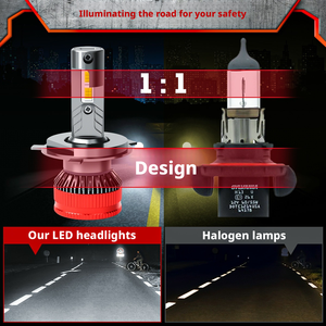 หลอดไฟหน้า LED Gicoo A7 H4 พร้อมท่อทองแดงคู่สำหรับรถยนต์ - ขายตรงจากผู้ผลิตไฟหน้ารถยนต์ข้ามพรมแดน - Product Image 3