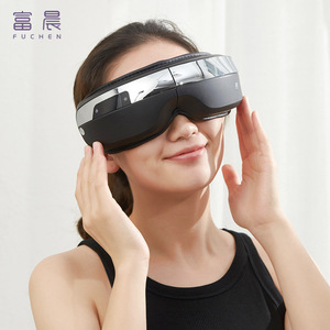Masseur oculaire Fuchen rechargeable USB 5V, noir et blanc, en ABS, avec thérapie par vibration et chaleur pour le soin des yeux - Product Image 5