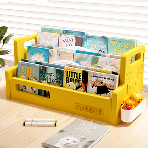 OEM Modern Çocuk Oyuncak Saklama Düzenleyici Plastik Masaüstü Kitaplık Dolabı Çocuklar İçin Masa Üstü Kitaplık Okul Yatak Odası Çocuk Odası Mobilyası - Product Image 1