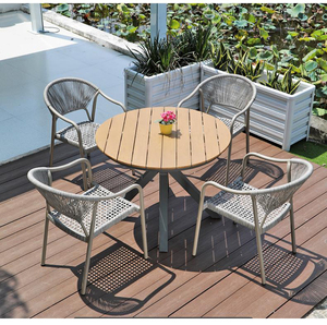 Mobilier d'extérieur pour hôtel Chaise longue <span class=keywords><strong>de</strong></span> <span class=keywords><strong>luxe</strong></span> en aluminium à siège unique avec corde pour restaurant, parc ou villa, piscine, plage, <span class=keywords><strong>bain</strong></span> <span class=keywords><strong>de</strong></span> <span class=keywords><strong>soleil</strong></span> - Product Image 3