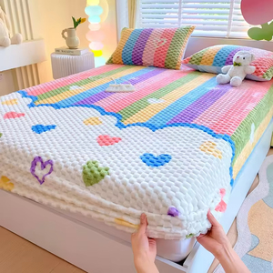 ผ้าปูที่นอนแบบยืดหยุ่นสูง รุ่น Deep Pocket พร้อมผ้าคลุมที่นอนกันลื่น 360 °   ผ้าปูที่นอน ผ้าคลุมเตียง - Product Image 1