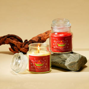 Décoration intérieure de marque privée Coupe champignon de style <span class=keywords><strong>Yankee</strong></span> Pots en verre de cire de soja Bougies parfumées - Product Image 3