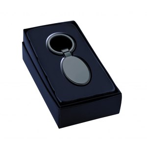 Portachiavi in Metallo Personalizzato, Portamonete Ovale Largo e Lucidato con Stampa UV, Stile alla Moda con Logo Inciso al Laser per Chiavi - Product Image 2