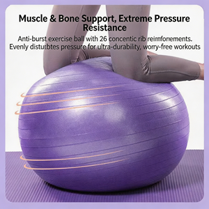 Venta al por mayor directa de fábrica: Balón de <span class=keywords><strong>yoga</strong></span> liso de PVC de 45cm, 55cm, 65cm, 75cm, 85cm, 95cm, balón de equilibrio antiexplosión <span class=keywords><strong>para</strong></span> embarazo, niños y gimnasio en casa. - Product Image 3