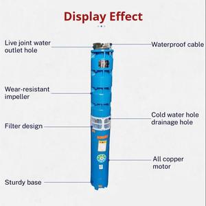 Dòng chảy lớn 250m cao đầu 380V đa tầng chìm điện sâu khoan giếng bơm nước cho tưới tiêu nông nghiệp - Product Image 4