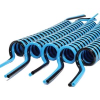 Tuyau d'air spiralé multi-rangs en PU anti-âge et résistant à l'usure de qualité supérieure pour outils pneumatiques industriels