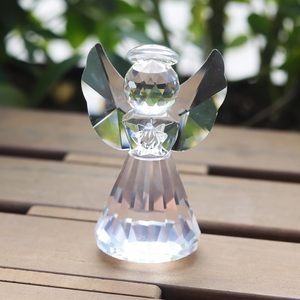 European Folk Art Collection K9 Model Crystal <b>Angel</b> Paperweight Polished Etched Glass Art for Home Decoration for Christmas <b>Gift</b> - Product Image 3