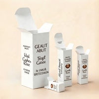Parfum pliant en papier kraft brun médecine cosmétique huile essentielle bouteille en verre boîte pliante en papier kraft ondulé