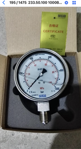 Pressure <b>Gauge</b> Model 233.50.100 Pressure Indicators 0-1000bar G1/2 <b>Threaded</b> Stainless Steel 316L Liquid-filled Shock-resistant - Product Image 3