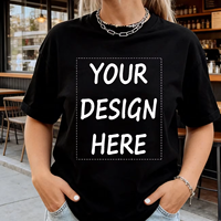 T-shirt décontracté oversize à manches courtes et col rond en coton et polyester pour femme, avec impression par transfert thermique du logo, prêt à être expédié, style hip-hop estival