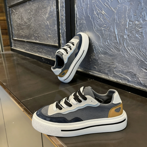Chaussures de sport respirantes en maille à lacets pour hommes, bout rond, semelle épaisse, collection Printemps-Été 2026, multicolores - Product Image 5
