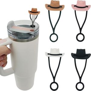 New Arrival Creative Stanley Compatible 10mm Silicone Denim <b>Straw</b> Cap Dustproof <b>Reusable</b> <b>Straw</b> Cover Protector - Product Image 1