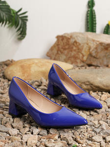 Zapatos de Tacón Alto para Mujer, Tallas Grandes 36-46, Tacones de 5CM, Estilo Slip-On, Tacón Cuadrado, Zapatos Formales con Plataforma para Aumentar la Estatura, para Primavera/Verano - Product Image 2