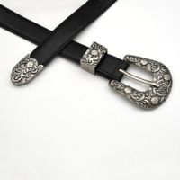 Boucle de ceinture occidentale Cloxy de 25 mm pour l'artisanat du cuir, ensemble de boucles de ceinture en métal, 3 pièces, boucle de ceinture pour femmes de 25 mm