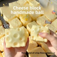 Jouet de décompression populaire ASMR à commande vocale, en forme de bâton d'arachide, jouet sensoriel souple, blocs de construction, boule faite à la main à rebond lent