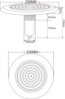 Huaxia, best-seller, design breveté, éclairage de piscine et de spa sans niche 24W, remplacement de l'éclairage de piscine et de spa LED de 1,5 pouce