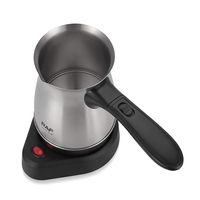 Carafe chauffante à café RAF R.7440, 600 ml, 400 W, poignée pliable, interrupteur marche/arrêt, nettoyage facile, chaleur uniforme pour la préparation quotidienne du café