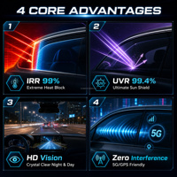 Película de Cerámica NANO IRR99% Calidad USA GARANTÍA 10 AÑOS UVr100% Ultra HD SIN NEBLINA 5G Película para Ventanas de Auto Película Solar para Ventanas