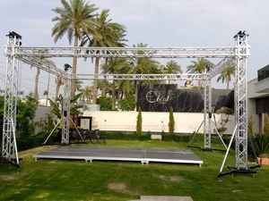 ไฟเวทีดนตรีสำหรับคอนเสิร์ตกลางแจ้งพร้อมที่คลุมหลังคา <span class=keywords><strong>PVC</strong></span> โครงไฟสำหรับงานแต่งงาน - Product Image 6