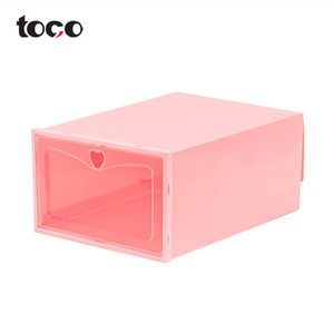 toco acrylic shoe box storage drawer box clear shoeboxes plastic organizer cabinet