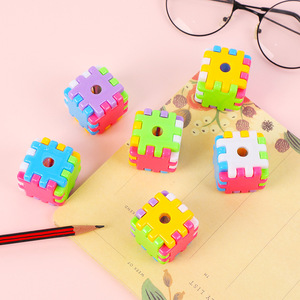 Taille-crayon Cube de simplicité créative Taille-crayon Les élèves apprennent le <span class=keywords><strong>prix</strong></span> du taille-crayon de papeterie. - Product Image 3