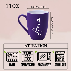 Tazza <span class=keywords><strong>da</strong></span> <span class=keywords><strong>Caffè</strong></span> Personalizzata <span class=keywords><strong>con</strong></span> <span class=keywords><strong>Nome</strong></span> 11Oz/320Ml, Tazze in Ceramica per <span class=keywords><strong>Caffè</strong></span> e Acqua, Adatte per Bevande Estive e Invernali, Ideale - Product Image 2