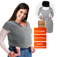 Douceur respirante légère parfaite pour les nouveau-nés mains libres coton porte-bébé écharpe