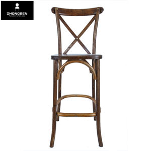Vente de meubles en gros Chaise haute en bois de style rétro américain pour bar, restaurant et <span class=keywords><strong>location</strong></span> - Product Image 1