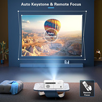 Proyector LCD H69 720P 150 Lúmenes Portátil con Enfoque Electrónico y Sistema Operativo Android