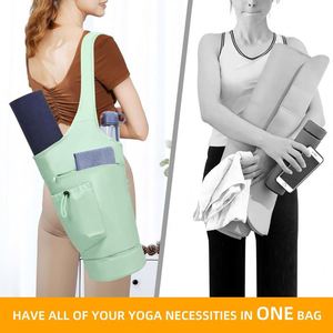 Sac de yoga grand format, échantillon gratuit, haute qualité, avec poche, écologique, en polyester - Product Image 2