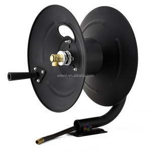 Support mural industriel pour tuyau à manivelle WILLEST <span class=keywords><strong>4000</strong></span> psi, support de rangement pour tuyau à enroulement manuel HRO1503-HD3/8\" en acier, enrouleur de tuyau manuel - Product Image 1