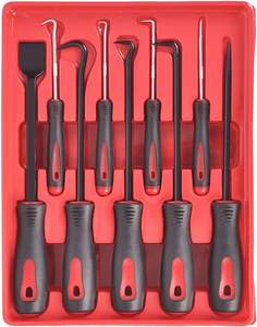 ชุดเครื่อง<span class=keywords><strong>มือ</strong></span>ซ่อมตัวถังรถ9ชิ้นตัวคั่นแบริ่งตัวเครื่องขูดตะขอหยิบเครื่องมือโอริงซีล<span class=keywords><strong>ย</strong></span>างสำหรับเครื่องมือซ่อมแซมตัวถัง - Product Image 1