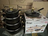 Vente chaude 10 pièces ensemble d'accessoires de cuisine ustensiles de cuisine en alliage d'aluminium ensemble de marmites