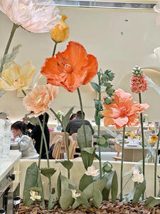 A-93 décor de scène de toile de fond d'événement de fête de mariage décor de fleur d'organza de papier géant artificiel de haute qualité pour le Style de vie de luxe - Product Image 3