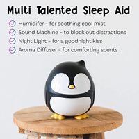Sweet Dreams Pingouin Diffuseur Sleep Sound Machine Aroma Humidificateur White Noise Nursery Sleeping Diffuseur d'huiles essentielles Confort