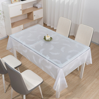 Nappe en PVC à dentelle botanique RNPT, imperméable, résistante aux déversements, facile à nettoyer, protection de table pour la maison, la salle à manger, l'hôtel, les mariages