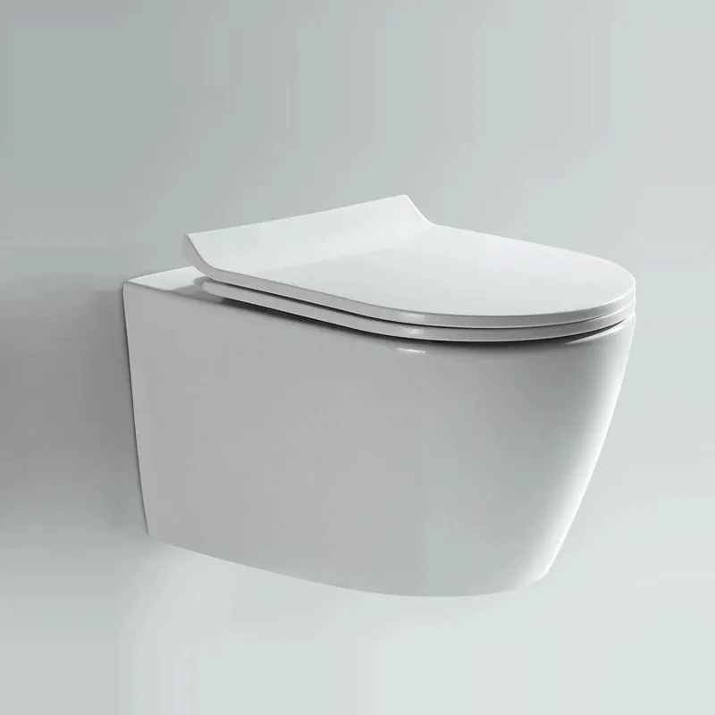 Inodoro सैनिटरी वॉस बाथरूम पानी की कोठरी सिरेमिक wc एक टुकड़ा दीवार लटका हुआ रिम्लेस शौचालय सेट