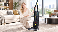 Aspirateur vertical commercial à batterie au lithium 23Kpa sans balais, capacité de 8L, pour le nettoyage des tapis dans les hôtels