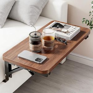 Table de chevet pliable à suspendre au lit, étagère de lit en bois à suspendre, table de chevet, essentiels pour les étudiants en dortoir - Product Image 1