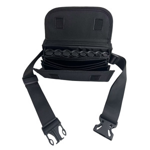 Sac de ceinture portable pour pièces de monnaie européennes, porte-monnaie noir avec séparateur pour les voyages et l'usage quotidien - Product Image 5