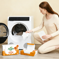 Nuohui Feuilles de lessive 3 en 1 écologiques et hypoallergéniques, Feuilles adoucissantes pour le linge Amber Dusk